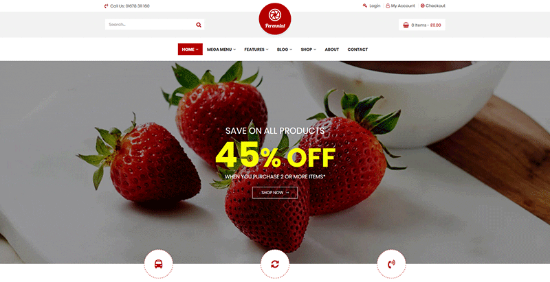 Perennial themes wordpress creer site internet restaurant cafeteria bistrot bar