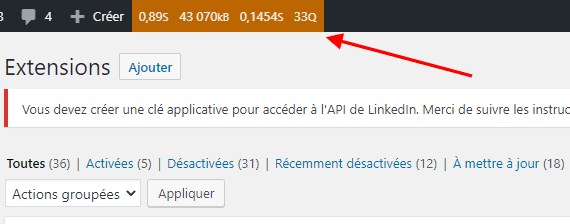 Plugin wordpress query monitor