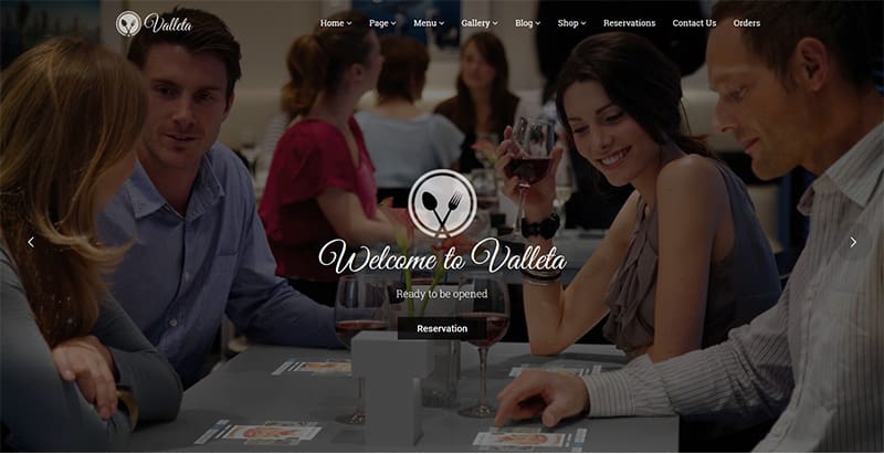 Valleta themes wordpress creer site web restaurant cafe bistrot Valleta - meilleurs thèmes WordPress pour créer un site web de restaurant