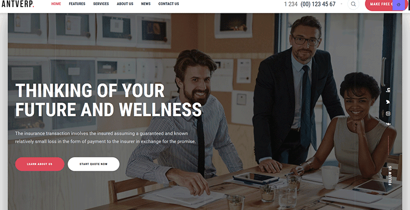 Antverp themes wordpress creer site web startup pme entreprise Antverp themes wordpress creer site web startup pme entreprise