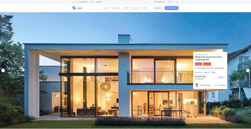 Тематика области wordpress Creer сайт веб-агентство immobiliere estate Район - создать сайт объявлений о недвижимости