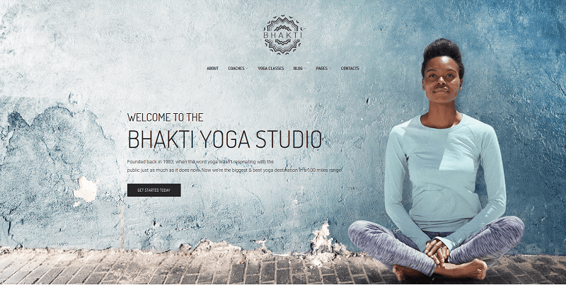 Bhakti Bhakti - meilleurs thèmes WordPress de yoga