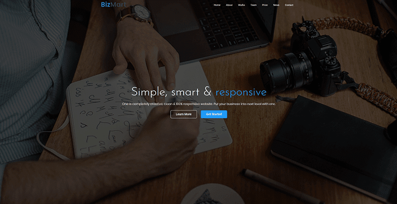 Bizmart themes wordpress premium creer site web entreprise corporate