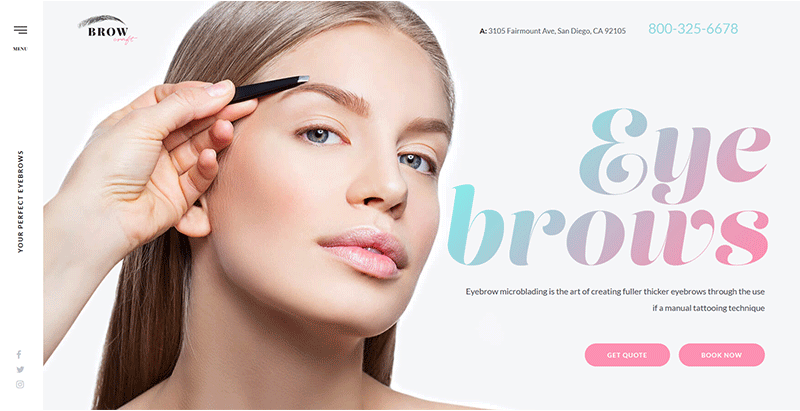 Browcraft themes wordpress creer site web salon coiffure barber hairbarber