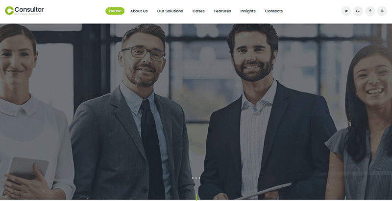 Consultor themes wordpress creer site web entreprise financiere comptable audit