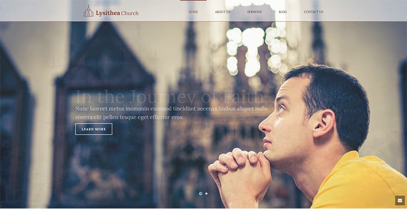 Jupiter themes wordpress creer site web eglise religion church