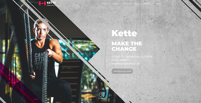 Kette themes wordpress creer site web club gym fitness yoga Kette themes wordpress creer site web club gym fitness yoga