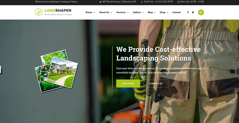 Landshaper themes wordpress creer site web jardinier fleuriste entreprise créer un site Web de jardinier ou de fleuriste - Landshaper