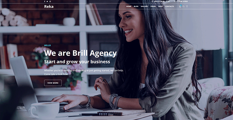 Reka themes wordpress premium creer site web entreprise corporate