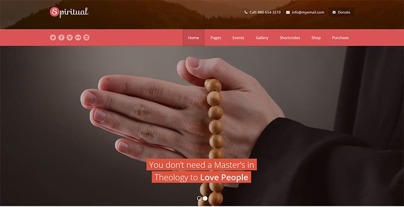 Spiritual themes wordpress creer site web eglise religion church » BlogPasCher meilleurs thèmes WordPress - Spiritual