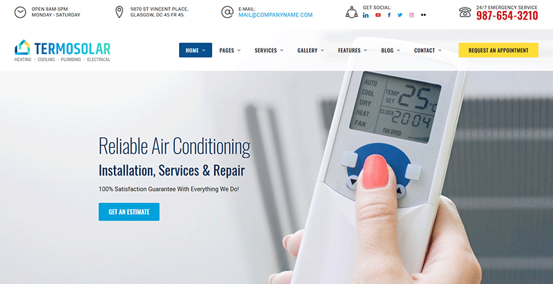 Termosolar themes wordpress creer votre site web entreprise corporate business Termosolar themes wordpress creer votre site web entreprise corporate business