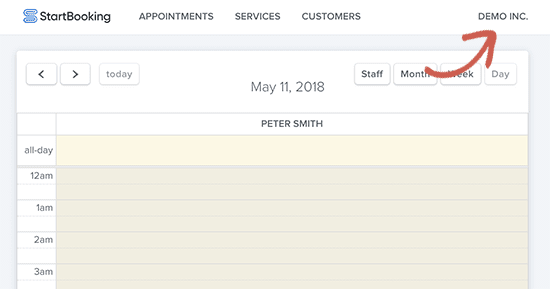 Accéder aux parametres starbooking accéder aux parametres starbooking.png