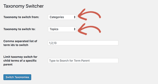 taxonomy switcher plugin WordPress.png