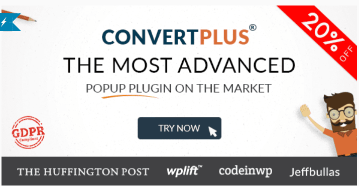Convertplus plugins wordpress creer popup pop up opt in