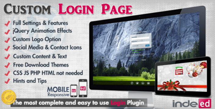 Custom login theme page plugins wordpress creer formulaire connexion login