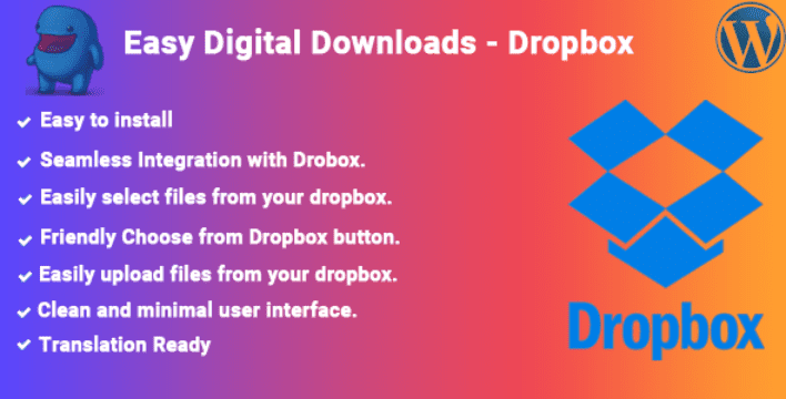 Dropbox plugins easy digital downloads boutique ligne telechargements numerique