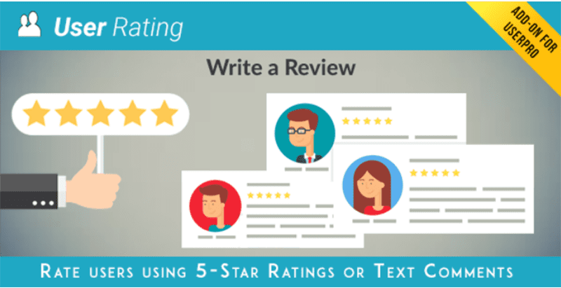 User rating review add on for userpro plugins wordpress recueillir avis utilisateurs plugins WordPress pour évaluer vos articles - User rating