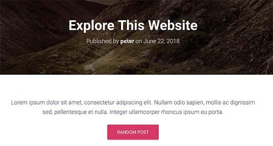 Accéder à un article aléatoire wordpress accéder à un article aléatoire wordpress.jpg