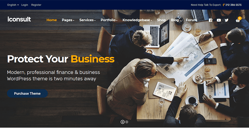 Iconsult themes wordpress creer site internet pme entreprise corporate business