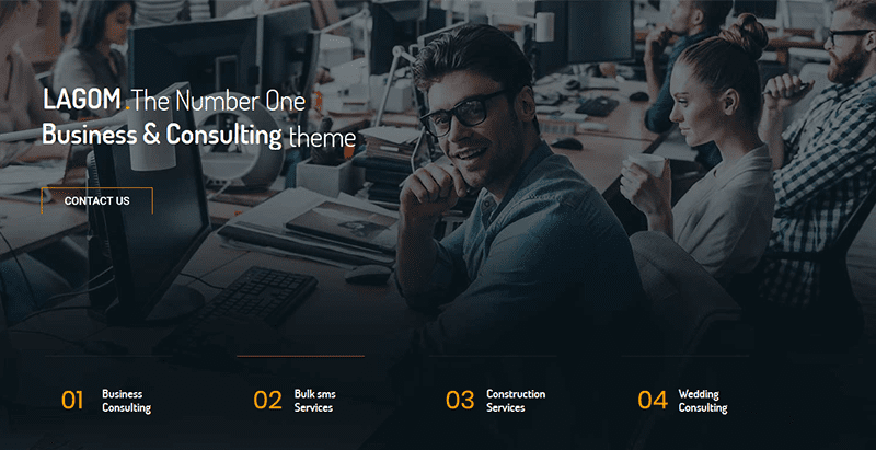 Lagom themes wordpress creer site internet pme entreprise corporate business