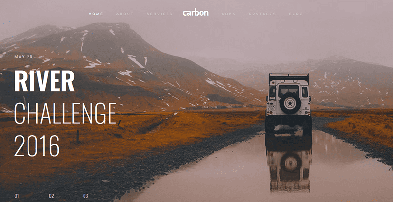 Carbon theme wordpress créer site web creative Carbon theme wordpress créer site web creative