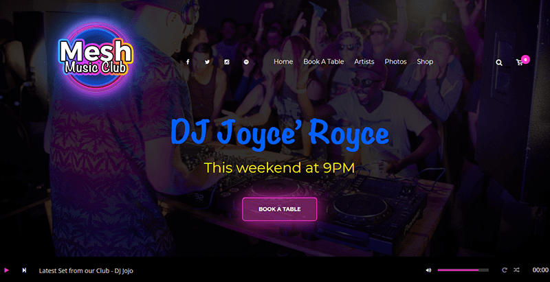 Mesh dj theme wordpress evenement Mesh dj theme wordpress evenement