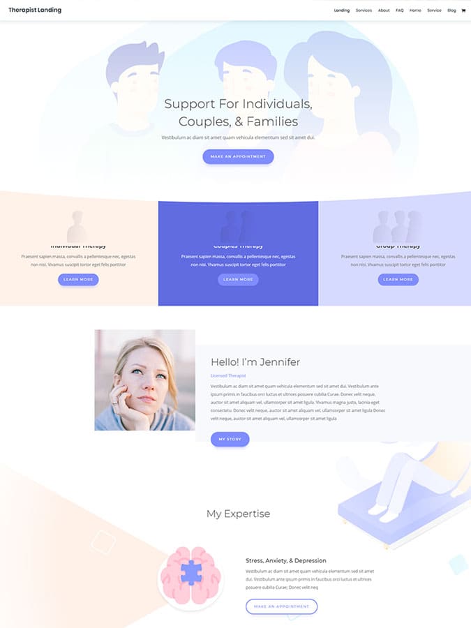 Divi wordpress theme layouts create terapist website blog Divi wordpress theme layouts create terapist website blog