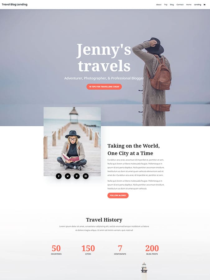 Divi wordpress theme layouts create travel blog easyly fast Divi wordpress theme layouts create travel blog easyly fast