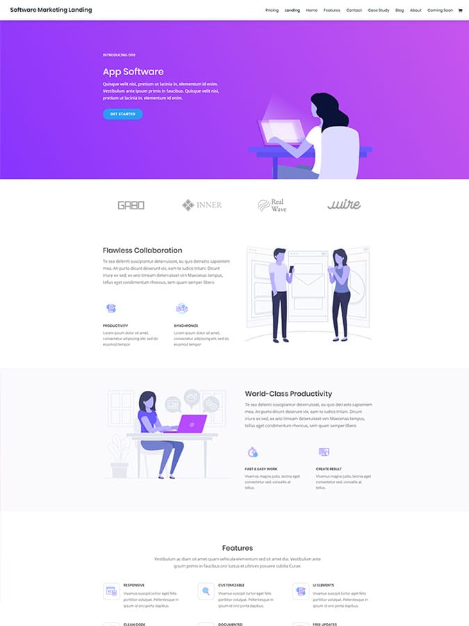 Divi wordpress theme layouts créer site vendre applications mobiles Divi wordpress theme layouts créer site vendre applications mobiles