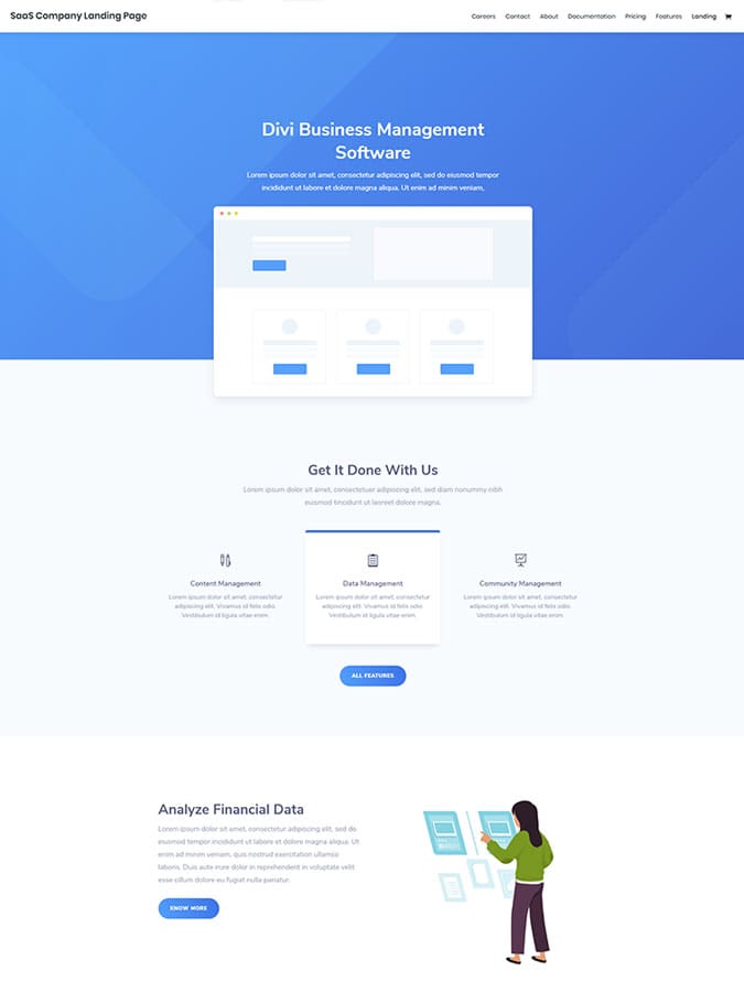 Divi wordpress theme layouts créer site web saas company site web Divi wordpress theme layouts créer site web saas company site web
