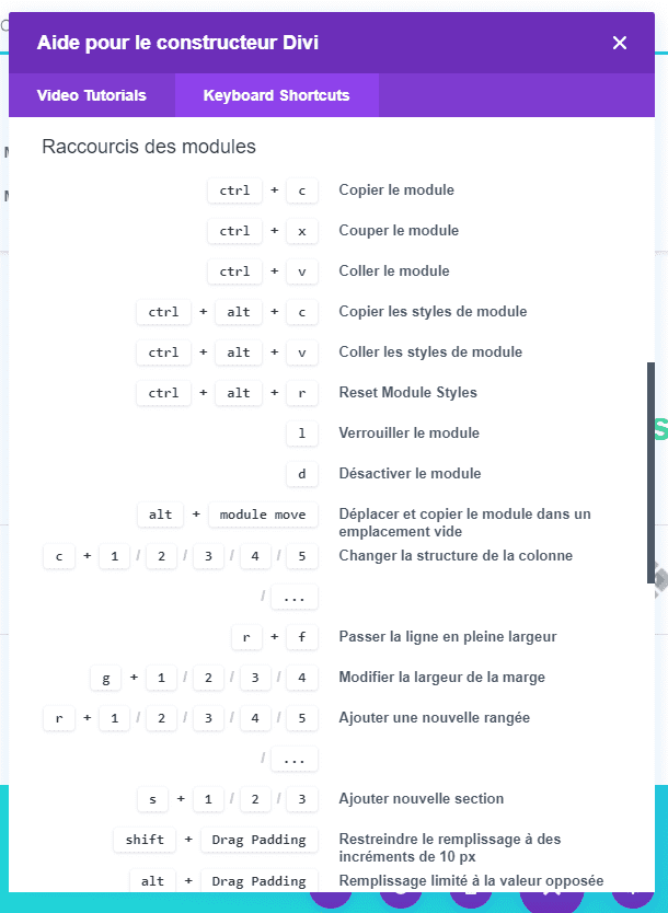 Raccourcis des modules raccourcis des modules.png