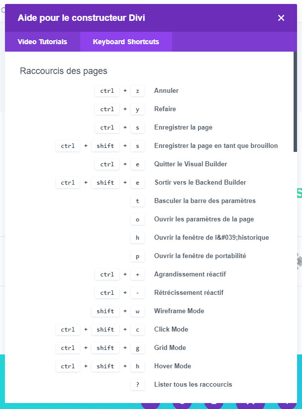 Raccourcis des pages divi raccourcis des pages divi.png