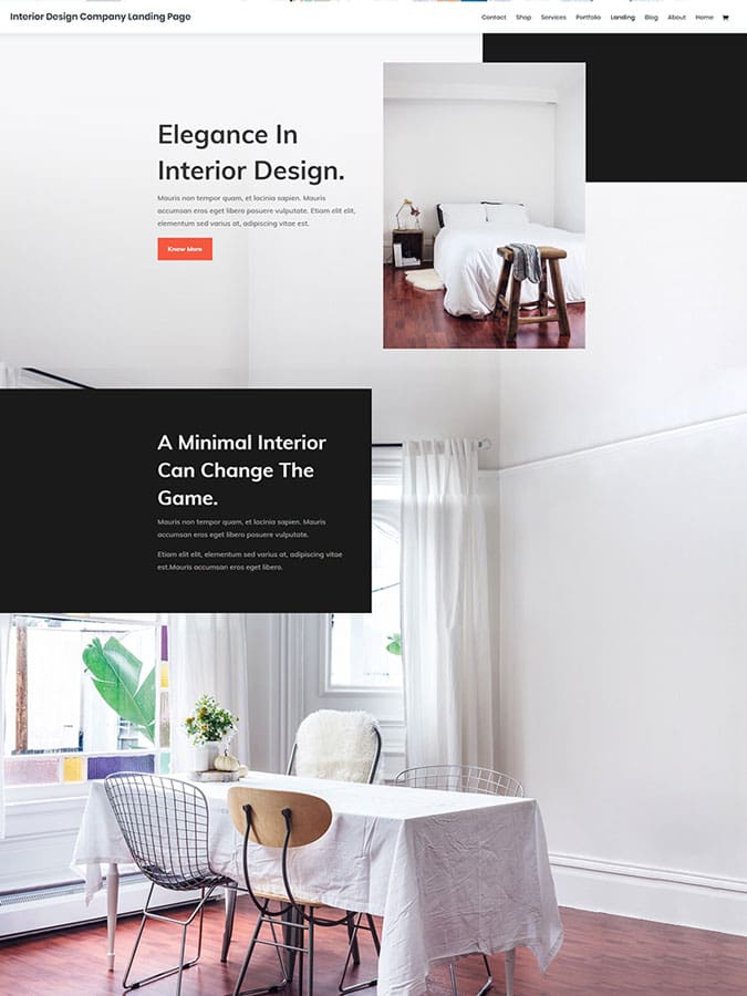 Template layout divi créer site web décoration intérieure design Template layout divi créer site web décoration intérieure design