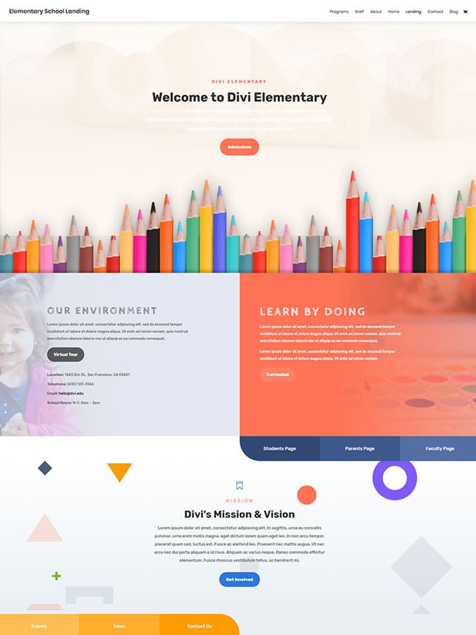 Thème wordpress template divi créer site web scolaire école lycée lms elearning Thème wordpress template divi créer site web scolaire école lycée lms elearning