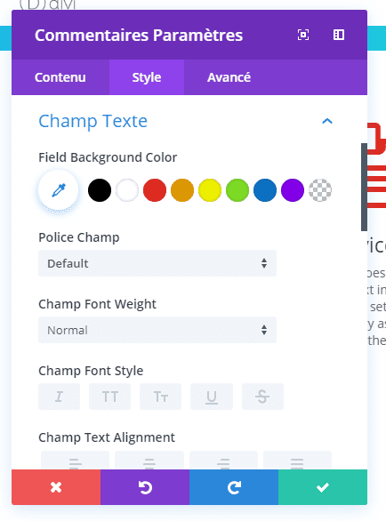 Camp de texte module commentaire divi camp de texte module commentaire divi.png