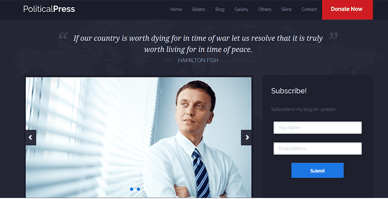 Political press Political press meilleurs thèmes WordPress de politique