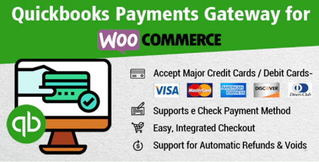 Quickbooks payments gateway for woocommerce plugin wordpress