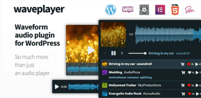 Waveplayer plugins wordpress premium ajouter lecteur audio