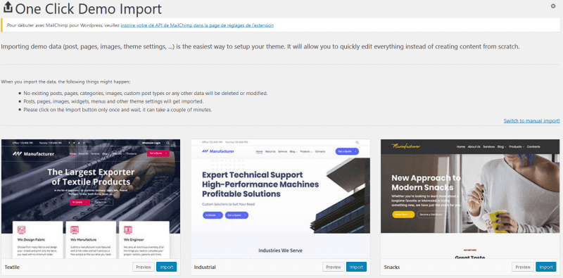 One click demo import e1541436677517