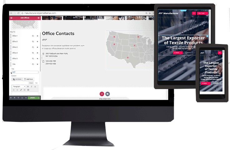 Wordpress theme for factory manufacturing industrial business manufacturer by stylemixthemes