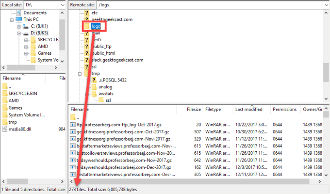 les journaux cpanel.png