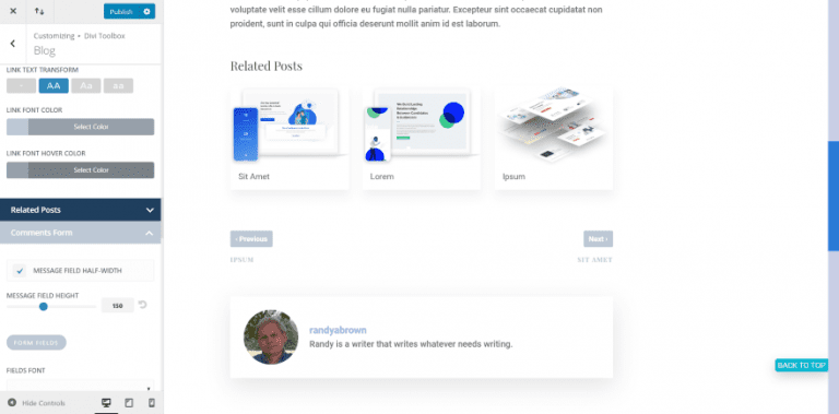 Modifier la police du contenu du blog divi modifier la police du contenu du blog divi.png