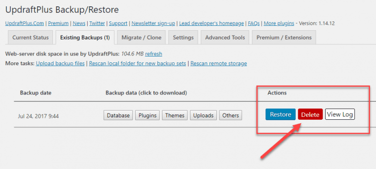 supprimer les sauvegardes upgraftplus.png