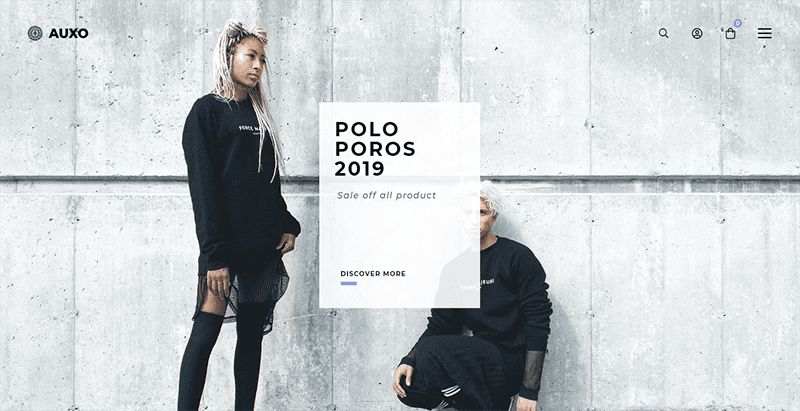 Auxo theme wordpress criar loja online minimalista Auxo theme wordpress criar loja online minimalista
