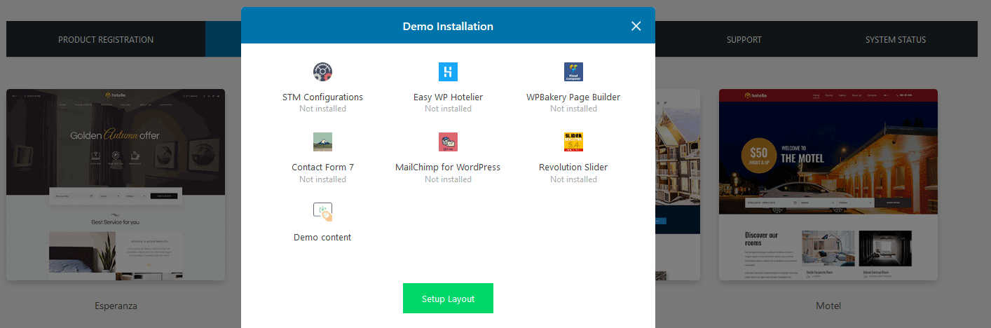 Hotello setup demo 2