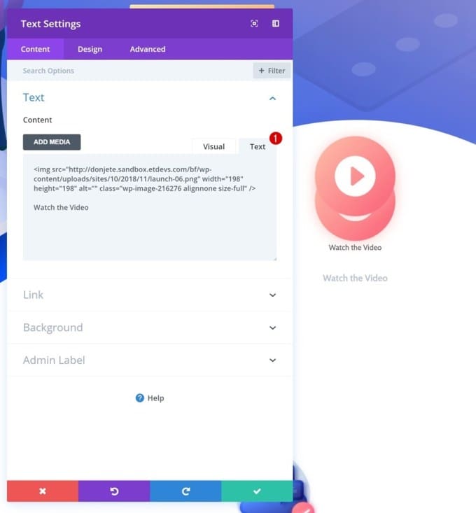 modifier le module texte en mode editeur de texte divi.jpg
