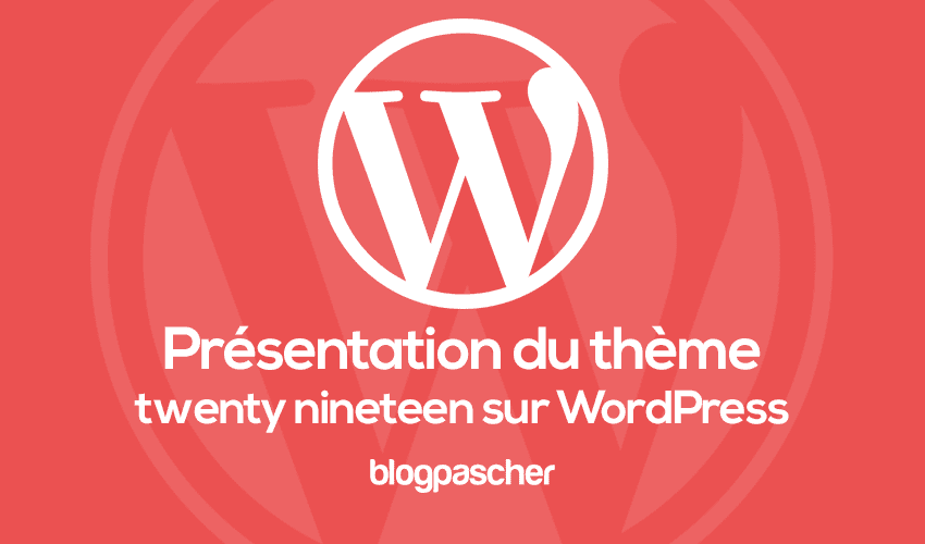 Aperçu du thème Tweenty Nineteen sur WordPress 5.0