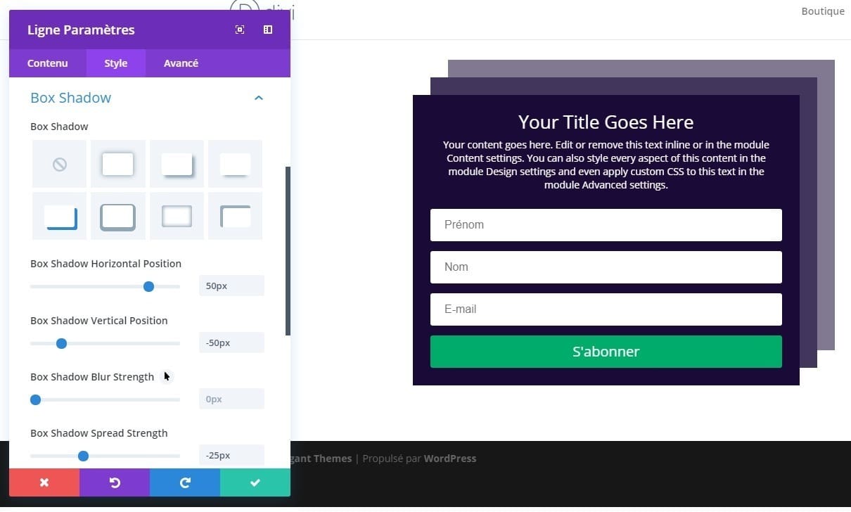 Configuration ombre ligne divi email formulaire 1 configuration ombre ligne divi email formulaire.jpg