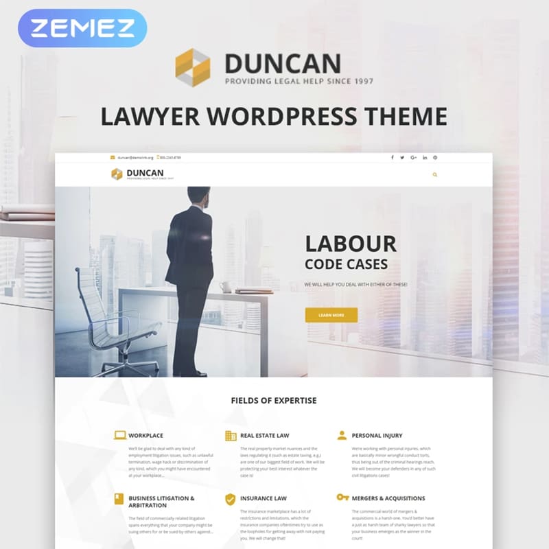 Lawyer WordPress Theme 