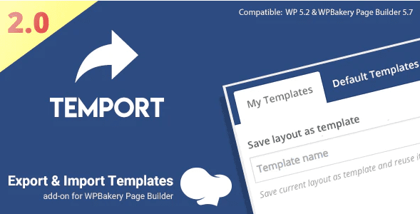 Export import template for wpbakery page builder temport plugin wordpress Export import template for wpbakery page builder temport plugin wordpress